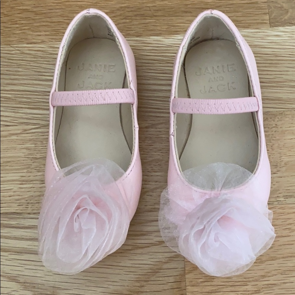 Janie & Jack ballerina slippers EUC!
